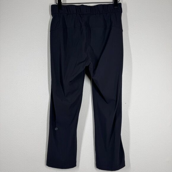 Lululemon On The Fly Crop 23" Black Size 4 Drawstring Pocket Travel W6AV6S - Picture 5 of 7